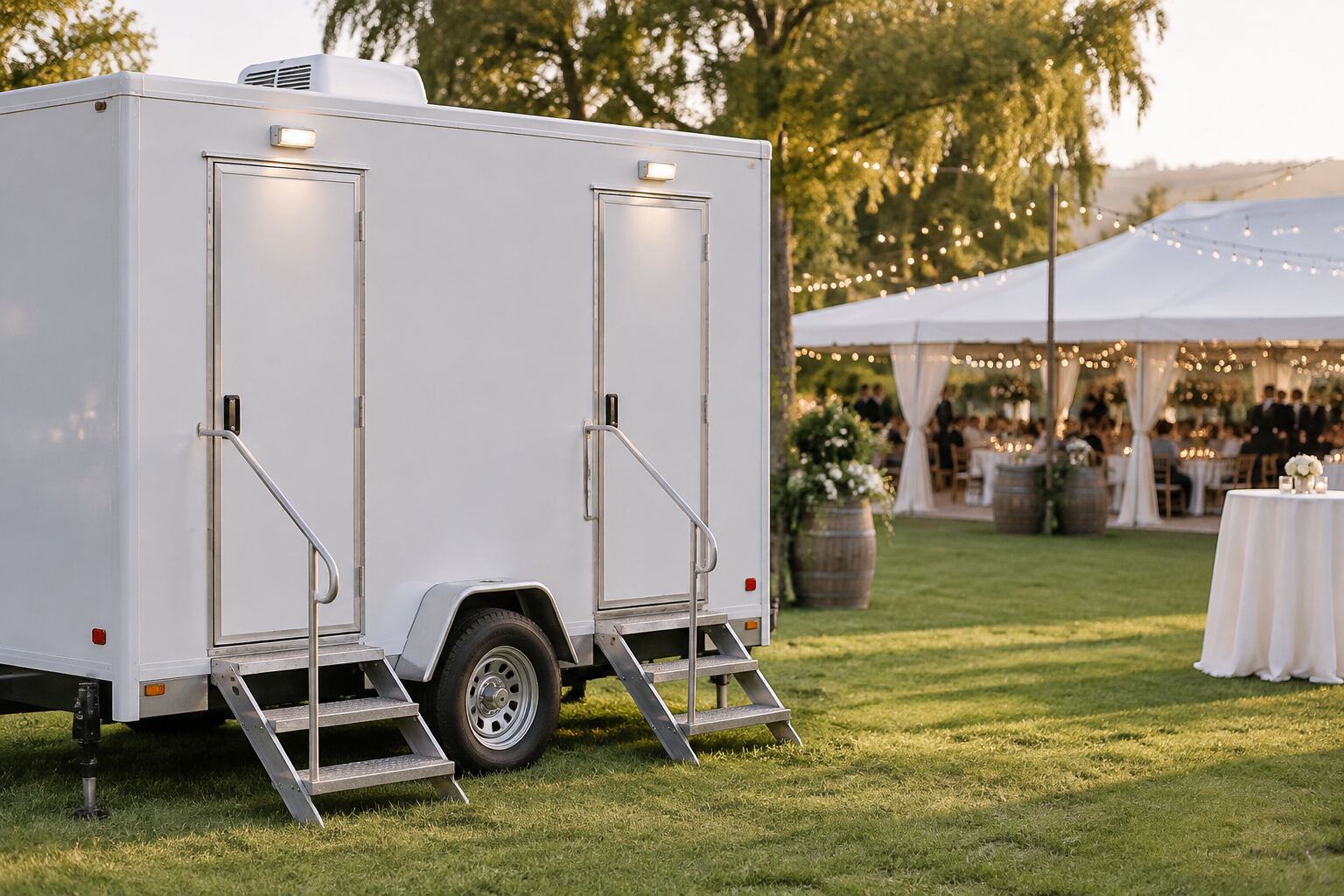 Event restroom set up near Middletown, NY
